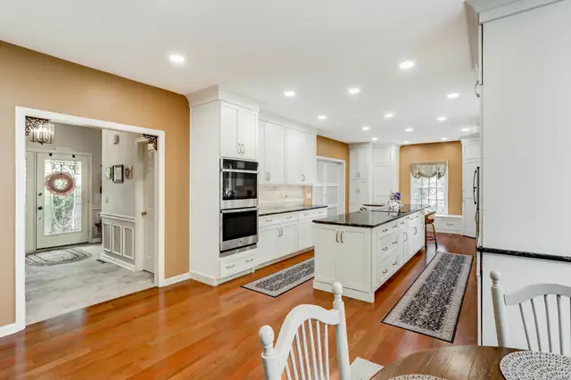 Kitchen remodel in Hummelstown, PA built around a new kitchen island