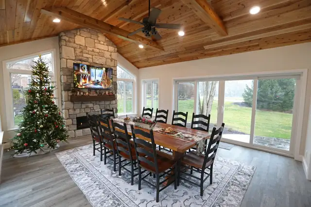 Four-seasons dining room addition on a home in Lancaster, PA